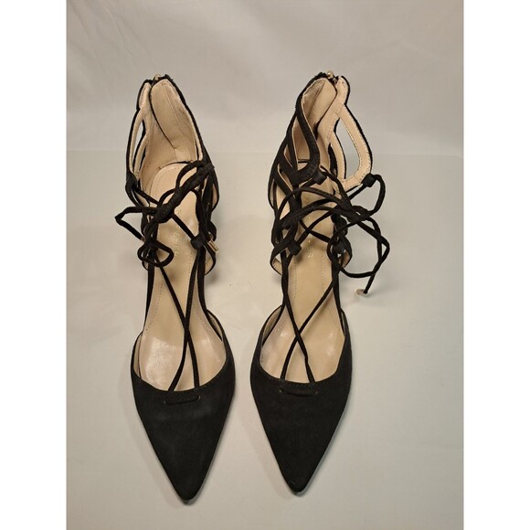 Marc Fisher Size 8M Truthe Lace Up 3" Heels Suede Pointed Toe Pumps PLS READ - Picture 3 of 11